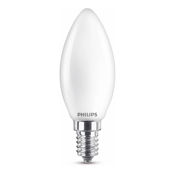 spoor werkloosheid Tegenstrijdigheid Philips E14 led-lamp kaars mat warm wit 4.3W (40W) Philips 123inkt.nl
