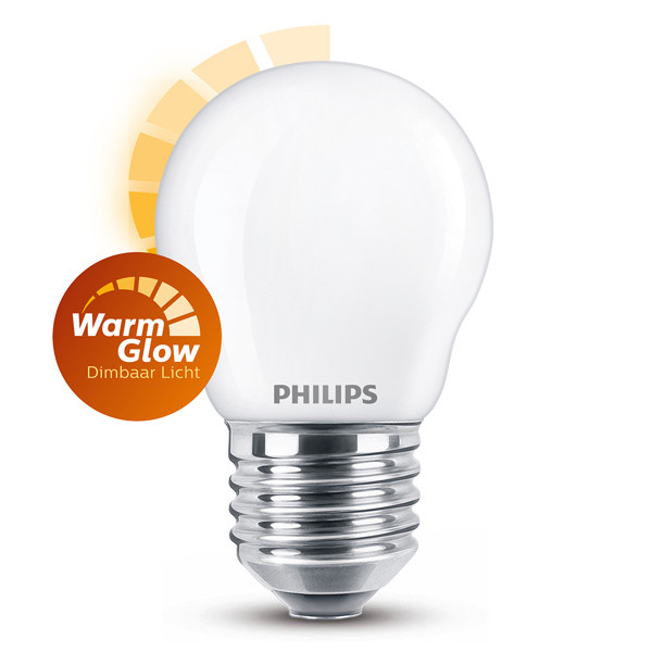 Philips E27 led-lamp kogel mat WarmGlow 3.4W (40W) 929003013601 LPH02586 - 1