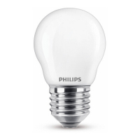 Philips E27 led lamp kogel mat warm wit 4.3W (40W)  LPH02356