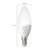Philips Hue E14 smart lamp kaars C39 wit en RGB instelbaar zigbee 2 stuks LPH02701 - 3