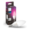 Philips Hue E14 smart lamp kaars C39 wit en RGB instelbaar zigbee LPH02700 - 1