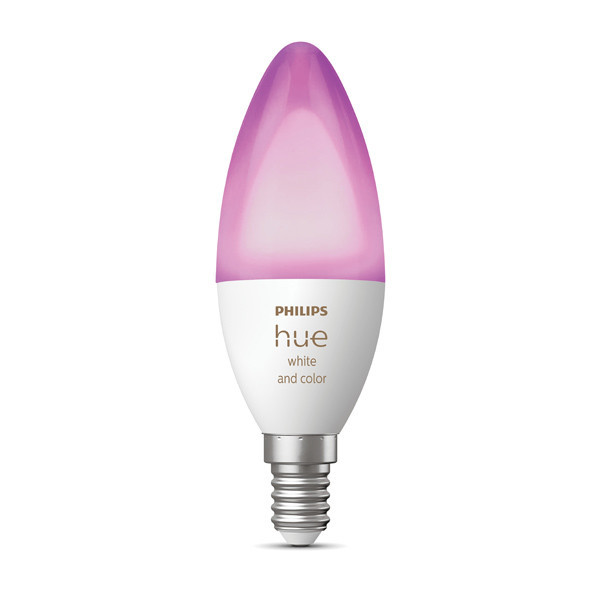 Philips Hue E14 smart lamp kaars C39 wit en RGB instelbaar zigbee LPH02700 - 2
