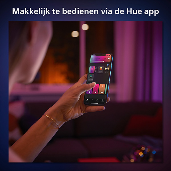 Philips Hue E14 smart lamp kogel P45 wit en RGB instelbaar zigbee LPH03365 - 7