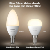 Philips Hue E14 smart lamp kogel P45 wit zigbee LPH02723 - 4