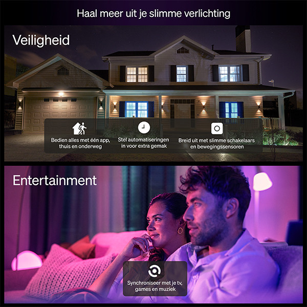 Philips Hue Essential E27 smart lamp wit en RGB instelbaar zigbee LPH04289 - 8