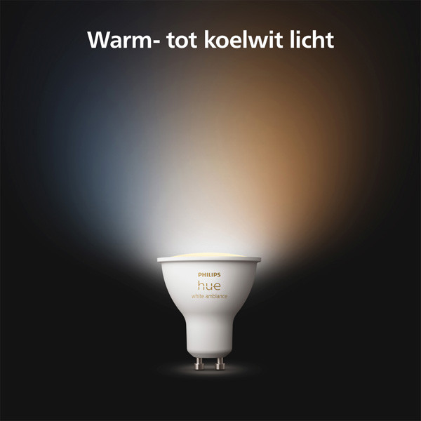 Philips Hue GU10 smart lamp PAR16 mat wit zigbee LPH03731 - 4