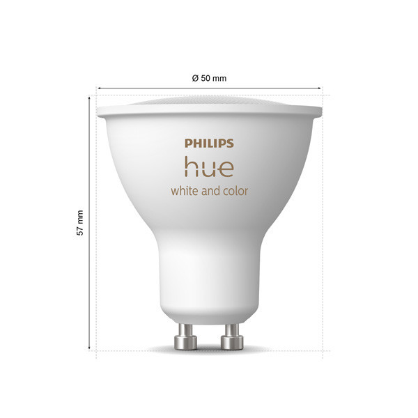 Philips Hue GU10 smart lamp PAR16 wit zigbee 2 stuks LPH03696 - 3