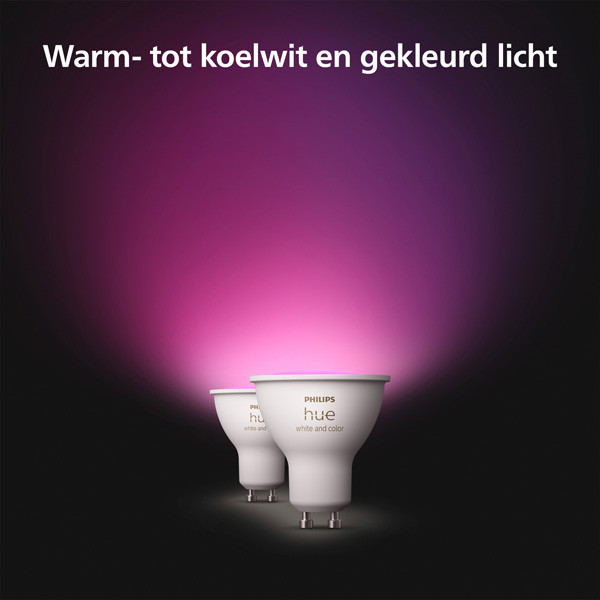 Philips Hue GU10 smart lamp PAR16 wit zigbee 2 stuks LPH03696 - 4