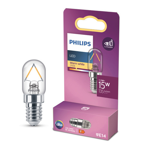 Philips LED lamp E14 | Kogel T20 | Filament | Helder | 2700K | 1,5W (15W) LPH03790 - 1