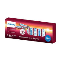 Philips Power Alkaline LR03 Micro AAA batterij 12 stuks 098379