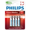 Philips Power Alkaline LR03 Micro AAA batterij 4 stuks