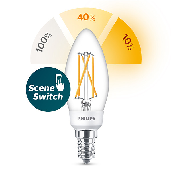 Philips SceneSwitch E14 filament led-lamp kaars 5W (40W) 929001888855 LPH02503 - 1