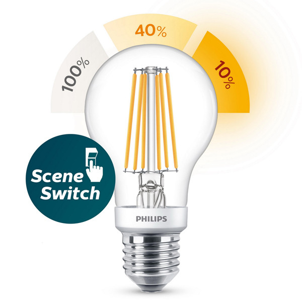 Philips SceneSwitch E27 filament led-lamp peer 7.5W (60W) 929001888655 LPH02501 - 1