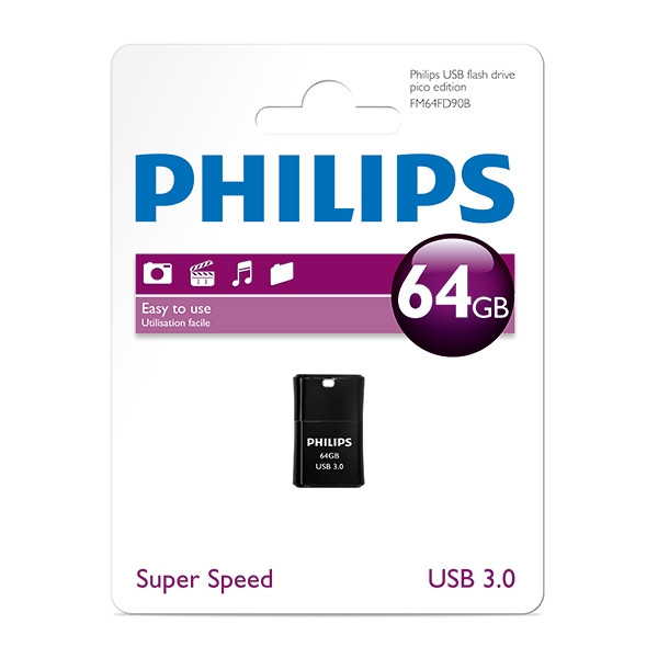 Philips USB 3.0-stick Pico 64GB FM64FD90B/00 FM64FD90B/10 098146 - 1