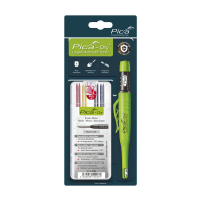 Pica 30402 Dry markeerpotlood set met basis navulling (9 stuks) 330252