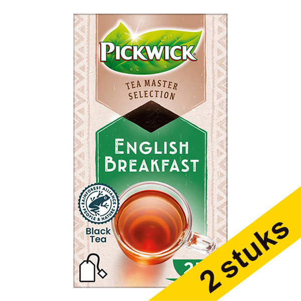 Pickwick Aanbieding: 2x Pickwick Master Selection English Breakfast thee (4 x 25 stuks)  404302 - 1