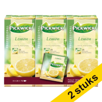 Aanbieding: 2x Pickwick Professional Citroen thee (3 x 25 stuks)