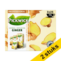 Aanbieding: 2x Pickwick Professional Ginger thee (3 x 25 stuks)