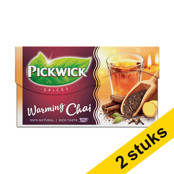 Aanbieding: 2x Pickwick Professional Warming Chai thee (3 x 25 stuks) 423503 - 1