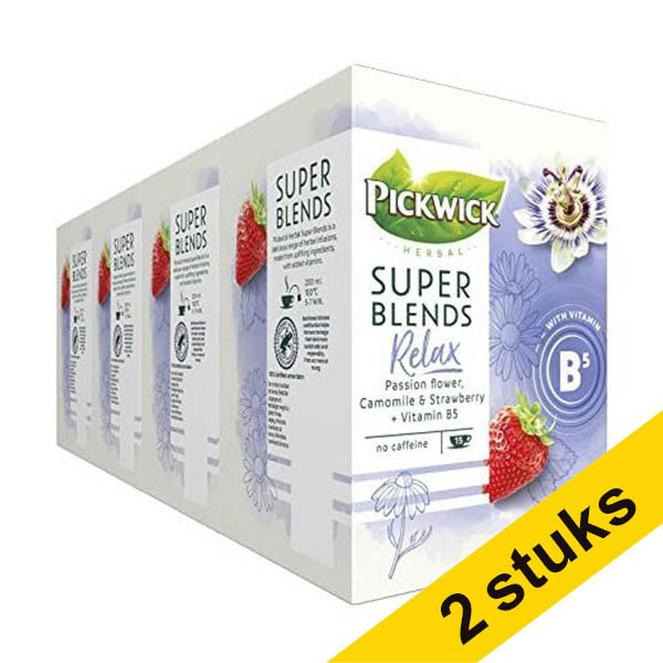 Aanbieding: 2x Pickwick Super Blends Relax (4 x 15 stuks) 423623 - 1