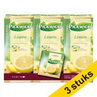Aanbieding: 3x Pickwick Professional Citroen thee (3 x 25 stuks)