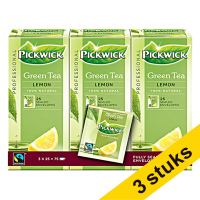 Aanbieding: 3x Pickwick Professional Green Tea Lemon (3 x 25 stuks)