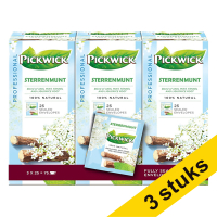 Aanbieding: 3x Pickwick Professional Sterrenmunt thee (3 x 25 stuks)