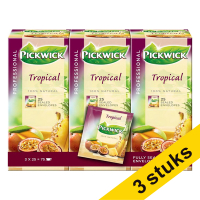 Aanbieding: 3x Pickwick Professional Tropische Vruchten thee (3 x 25 stuks)
