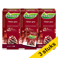 Aanbieding: 3x Pickwick Professional Winterglow thee (3 x 25 stuks)