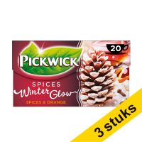 Aanbieding: 3x Pickwick Winterglow thee met envelop (100 stuks)