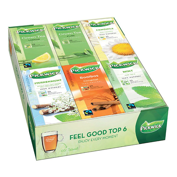 Pickwick Professional Feel Good Top 6 theeselectie (150 stuks) 4016929 421005 - 2