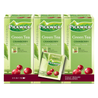 Pickwick Professional green tea cranberry (3 x 25 stuks)  421010