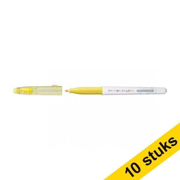 Aanbieding: 10x Pilot Frixion Color viltstift geel (0,4 mm rond) 405533 - 1
