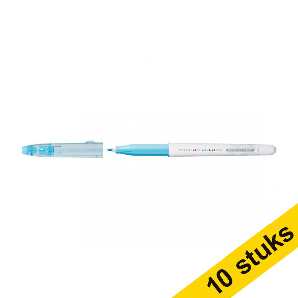 Aanbieding: 10x Pilot Frixion Color viltstift lichtblauw (0,4 mm rond) 240079 - 1
