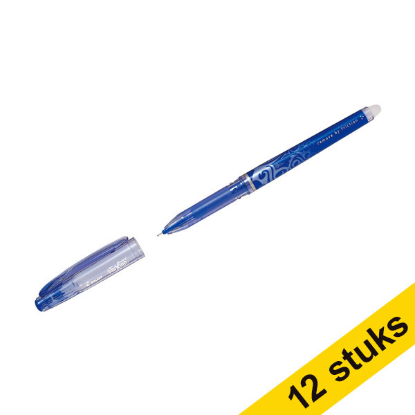 Aanbieding: 12x Pilot Frixion Point rollerpen blauw 240087 - 1