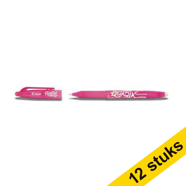Aanbieding: 12x Pilot Frixion balpen roze 240073 - 1