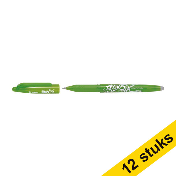 Aanbieding: 12x Pilot balpen Frixion lichtgroen 240070 - 1