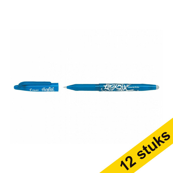 Aanbieding: 12x Pilot balpen Frixion turkoois 240074 - 1
