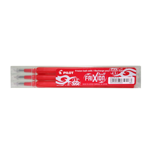 Pilot Frixion balpen navulling rood (3 stuks) 5356063 405017 - 1