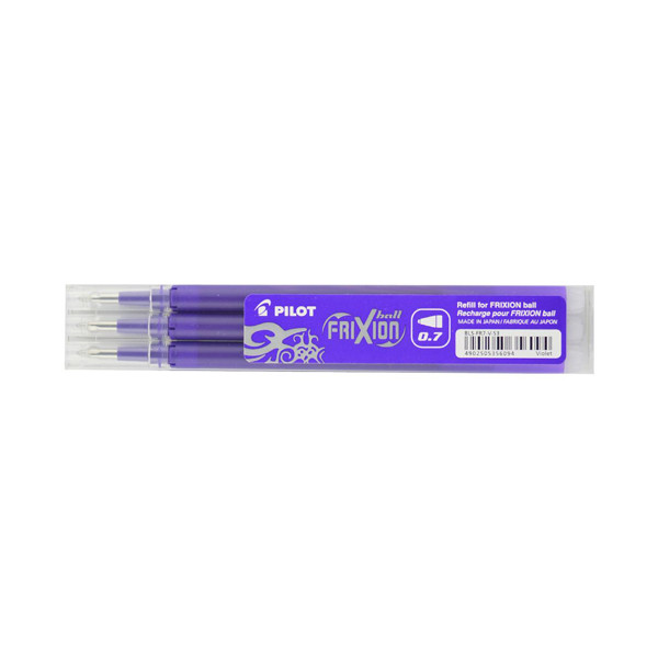 Pilot Frixion balpen navulling violet (3 stuks) 5356094 405019 - 1