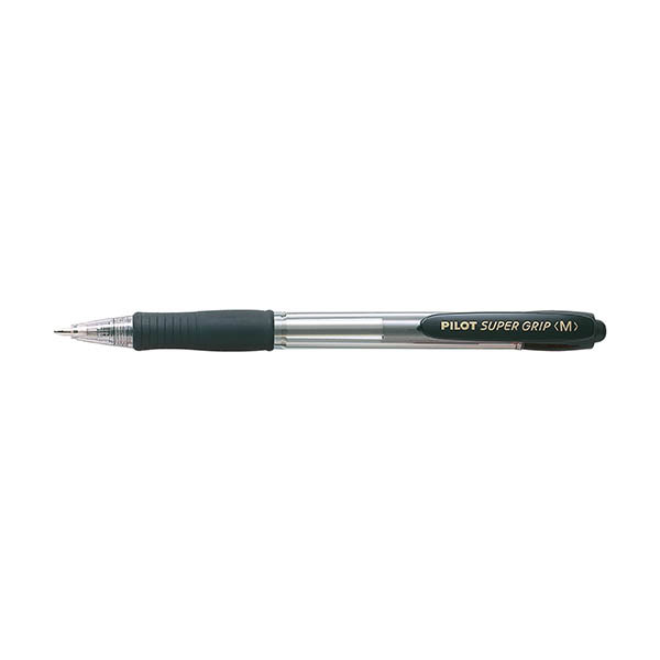 Pilot Super Grip balpen intrekbaar medium zwart 405510 - 1