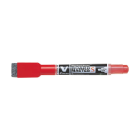 Pilot V-Board Master S whiteboardmarker + wisser extra fijn rood 279979