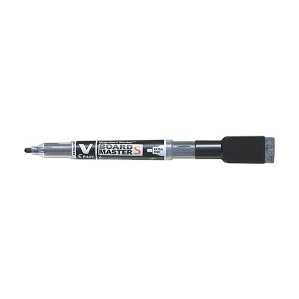 Pilot V-Board Master S whiteboardmarker + wisser extra fijn zwart 279977 - 1
