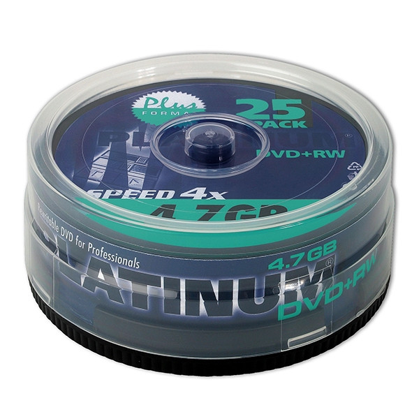 Platinum Dvd Rw Rewritable 25 Stuks In Cakebox Platinum 123inkt Nl