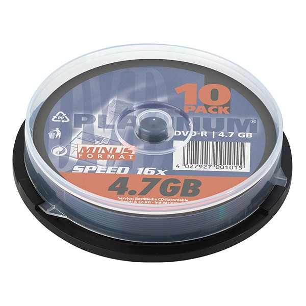Platinum DVD-R 10 stuks in cakebox 102569 090308 - 