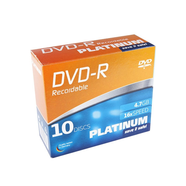 Platinum DVD-R 10 stuks in slimline doosjes 102567 090307 - 