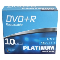 Platinum dvd+r 10 stuks in slimline doosjes 102566 090303