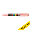 Aanbieding: 12x POSCA PC-1MC acrylmarker lichtroze (0,7 - 1 mm conisch) 424304 - 1