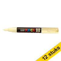 Aanbieding: 12x POSCA PC-1MC verfmarker ivoor (0,7 - 1 mm conisch)