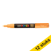 Aanbieding: 12x POSCA PC-1MC verfmarker zalmroze (0,7 - 1 mm conisch) 424305